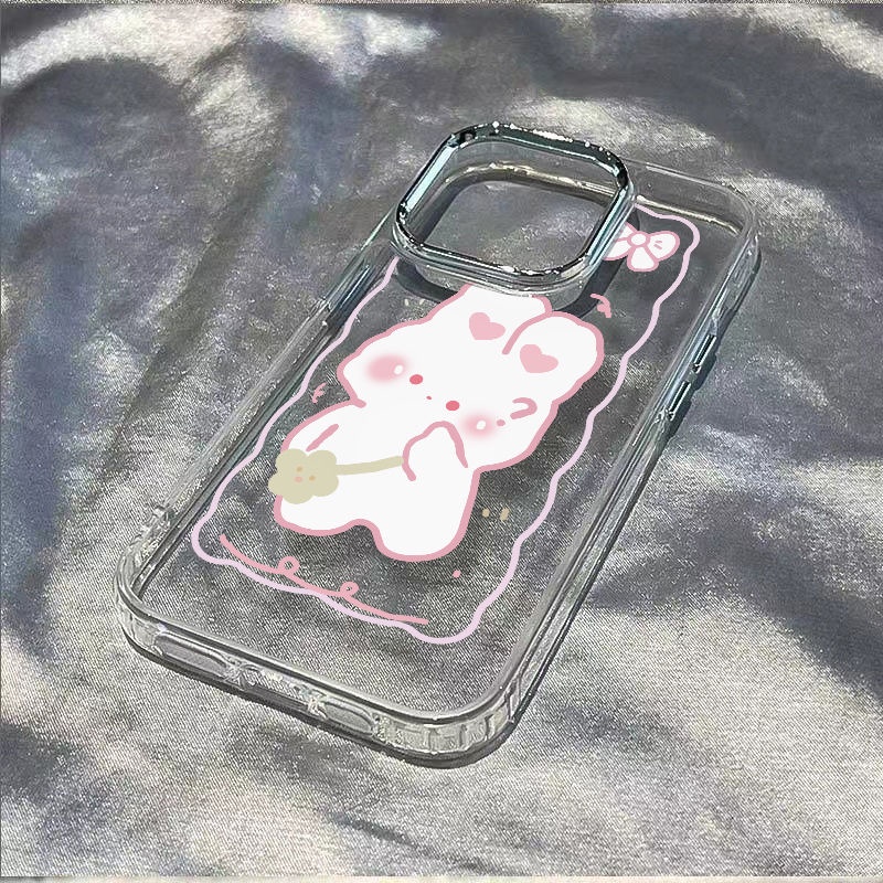 ✅Ốp Điện Thoại Dẻo Họa Tiết Chú Thỏ Dễ Thương Chống Sốc Cho iPhone12 OGJO 14pro13 7max8 11