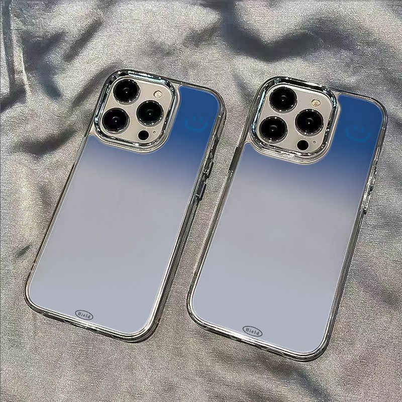 ✅Ốp Điện Thoại Mềm Chống Sốc Họa Tiết Mặt Cười Màu Gradient Cho Iphone 14pro 12 7 11 plus 138 Y7WX