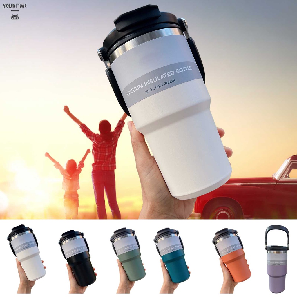 Cốc Uống Nước Hai Lớp 600 / 750 / 900ml Tiện Dụng Cho Gia Đình / Văn Phòng