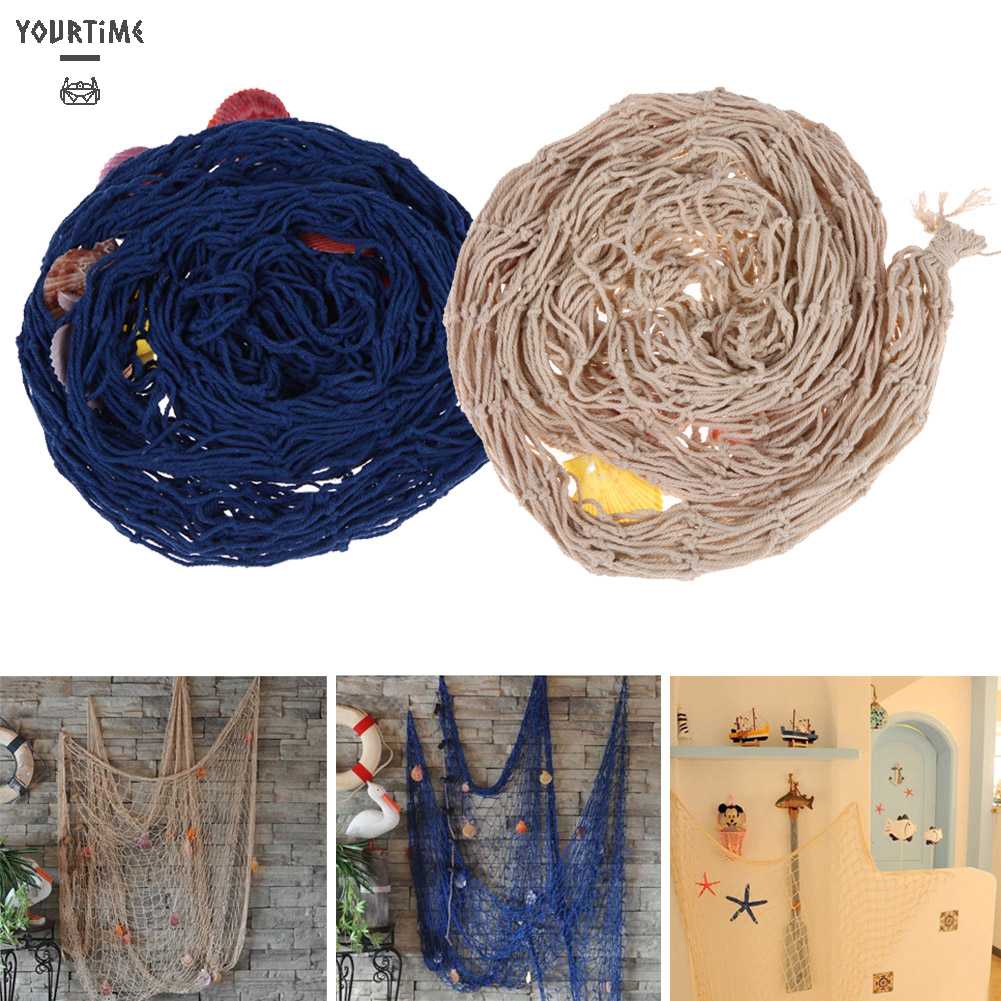 Lưới Đánh Bắt Cá Treo Tường Trang Trí Hình Vỏ Sò Biển