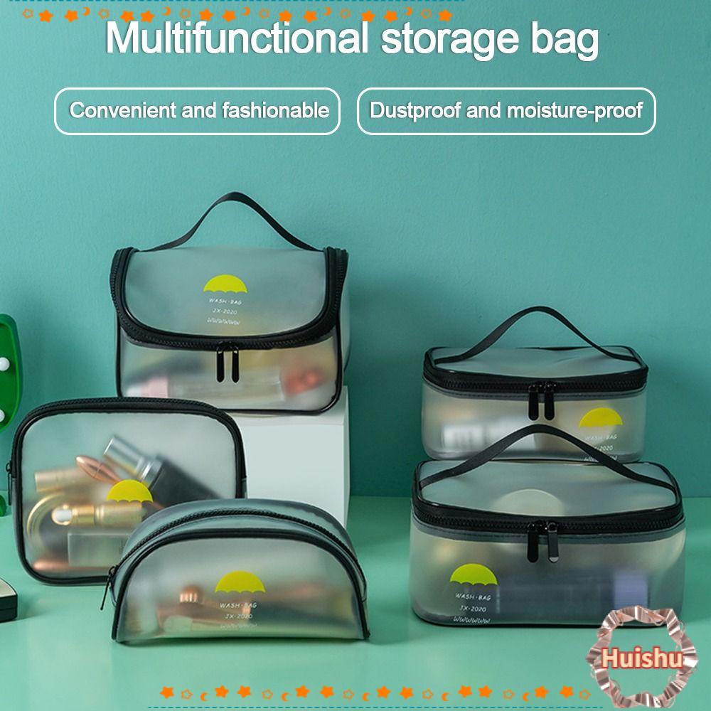 HS Túi Đựng Bút / Mỹ Phẩm Cỡ Lớn Có Khóa Kéo Đa Năng Tiện Dụng