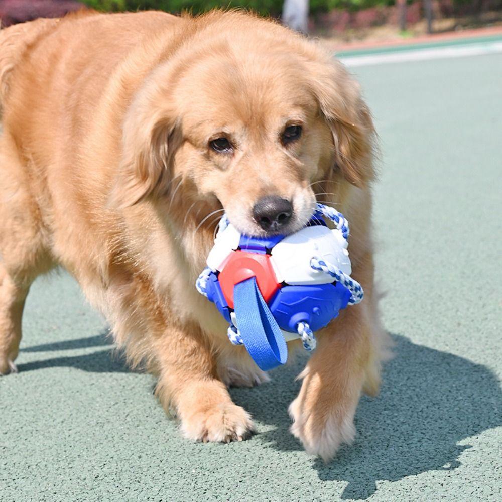 Quả Bóng Đá Bằng Nhựa Có Thể Gấp Lại Chống Mài Mòn Dùng Làm Đồ Chơi Tương Tác Cho Cún Cưng GIOVANNI