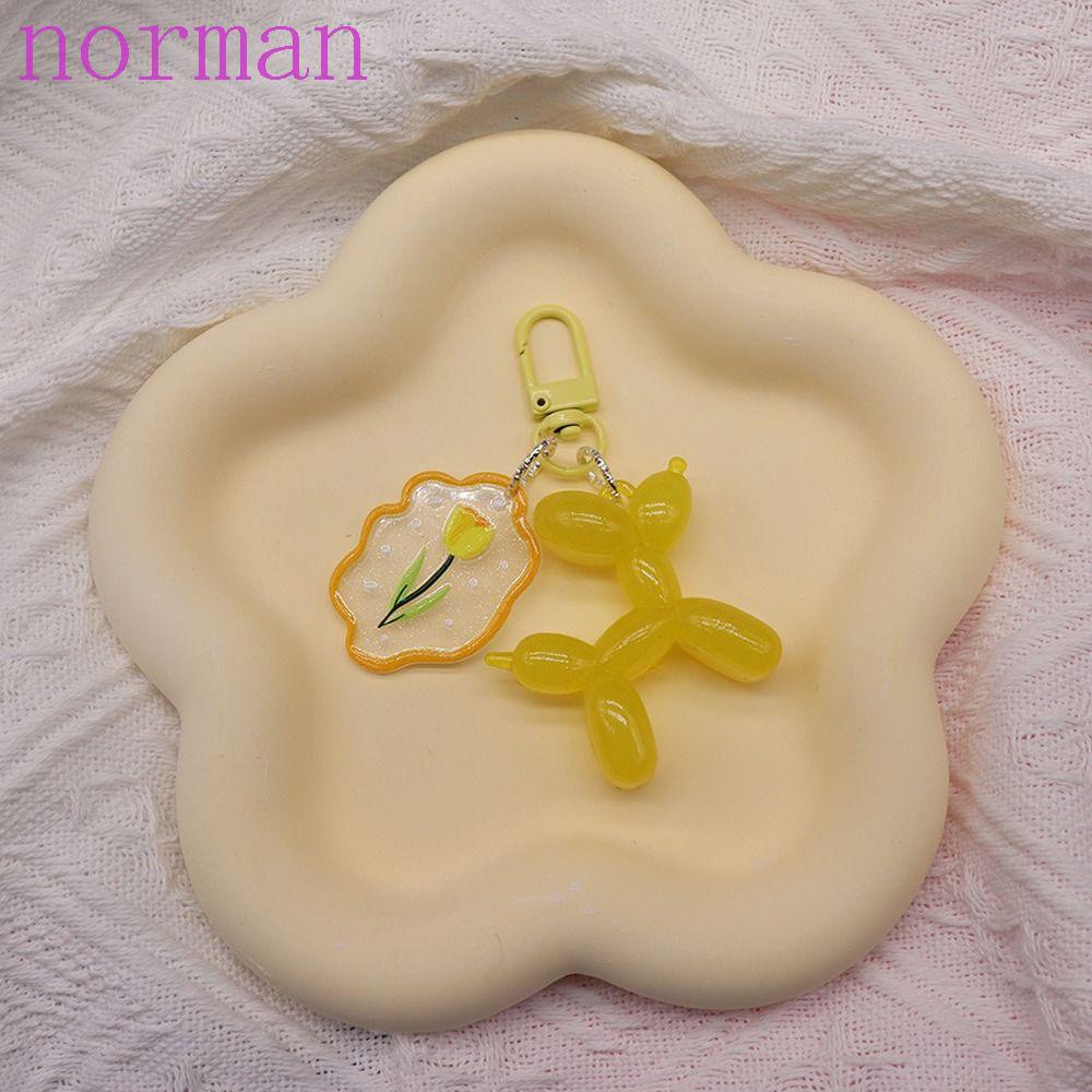 Norman Móc Chìa Khóa Có Thể Tháo Rời Hình Hoa Tulip / Chú Chó Dễ Thương