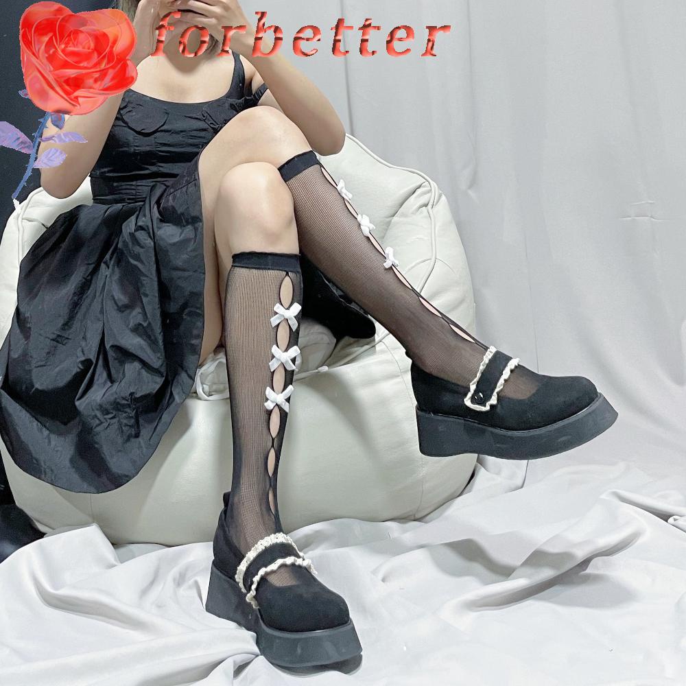 Vớ Lưới Co Giãn Thiết Kế Rỗng Phong Cách Lolita Ngọt Ngào Cho Nữ