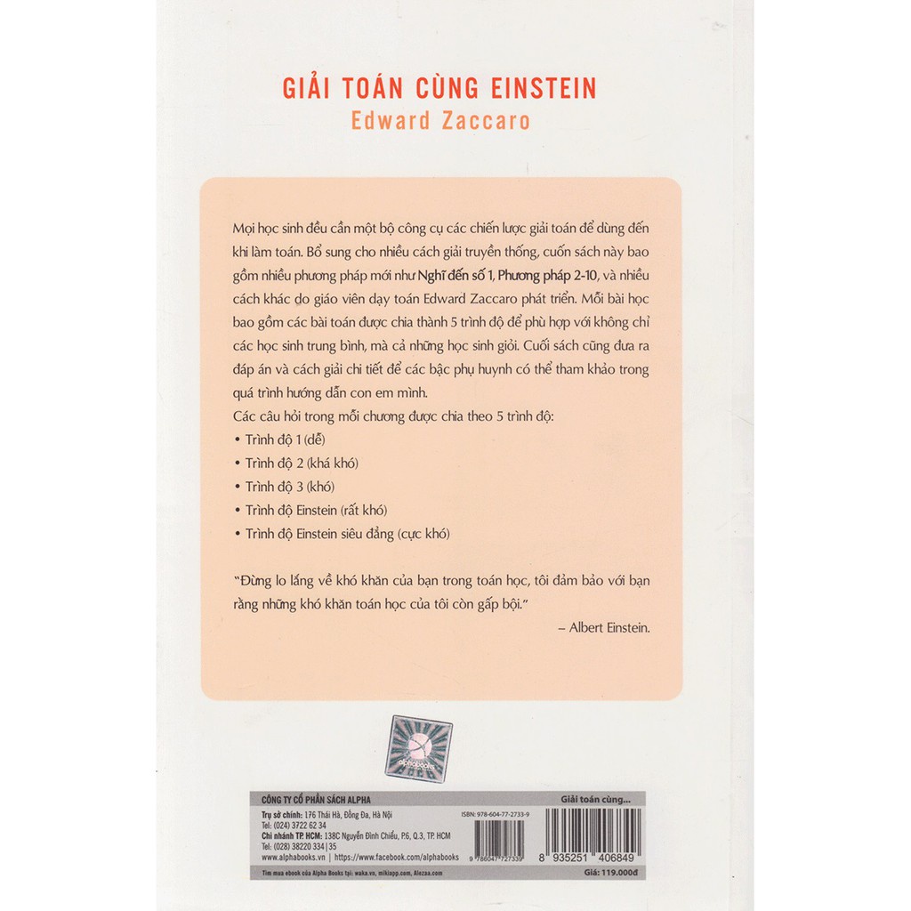 Sách - Giải Toán Cùng Einstein 119K