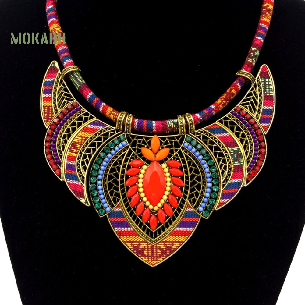 [Mok Abh] Vòng cổ Theo Phong Cách Vintage Đính Đá