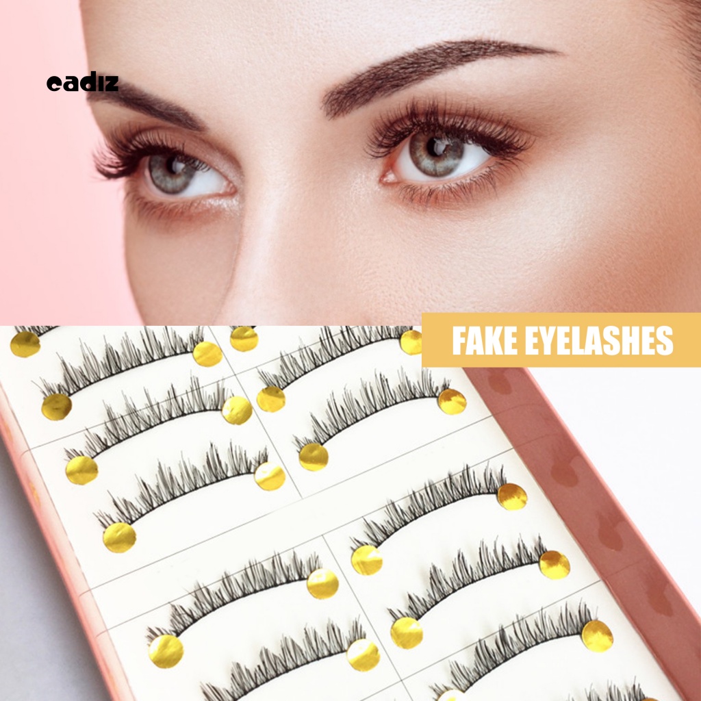 Set 10 Cặp Lông Mi Giả Ngắn Tự Nhiên Dễ Sử Dụng