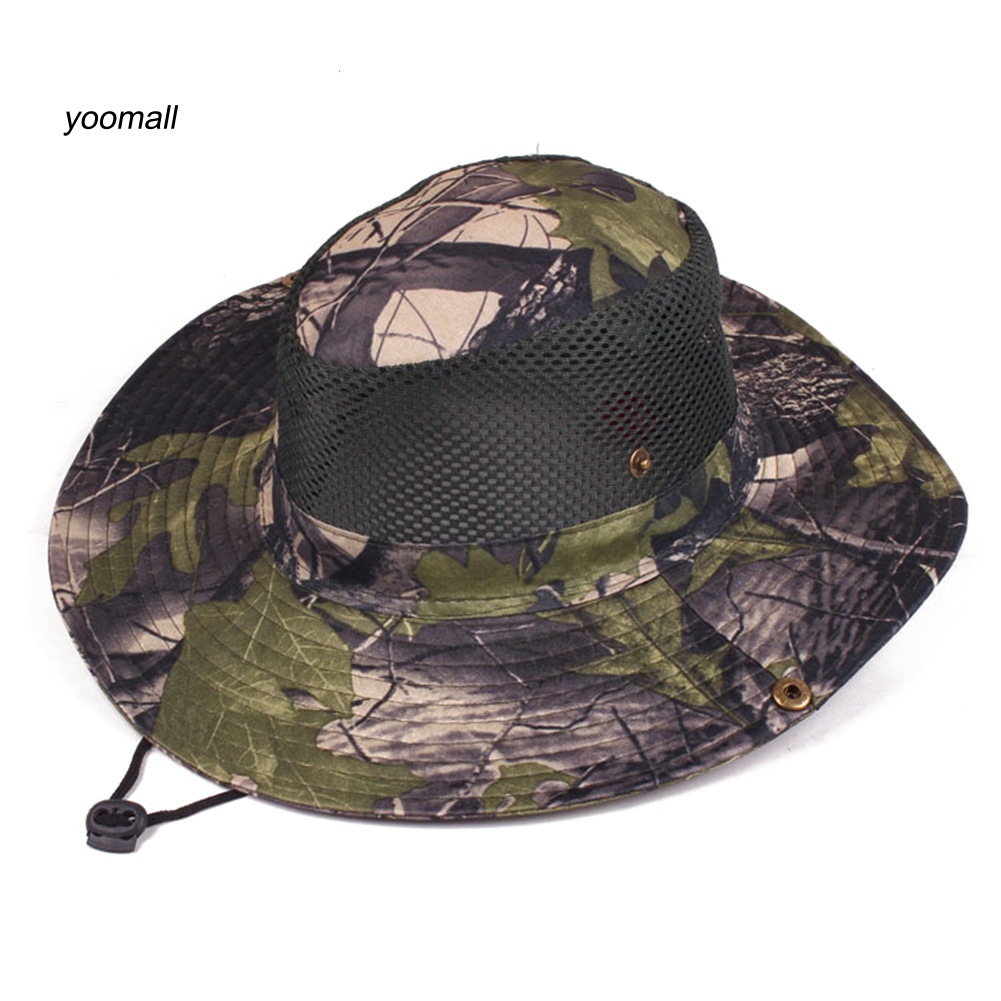 Mũ Tai Bèo Chống Nắng Phối Lưới Thoáng Khí Họa Tiết Rằn Ri Thời Trang Mùa Hè Cho Nam Và Nữ