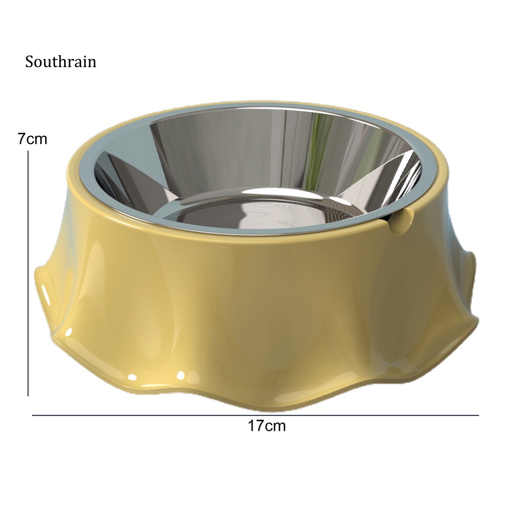 Bát Đựng Thức Ăn Cho Thú Cưng Bằng Thép Không Gỉ Chống Đổ