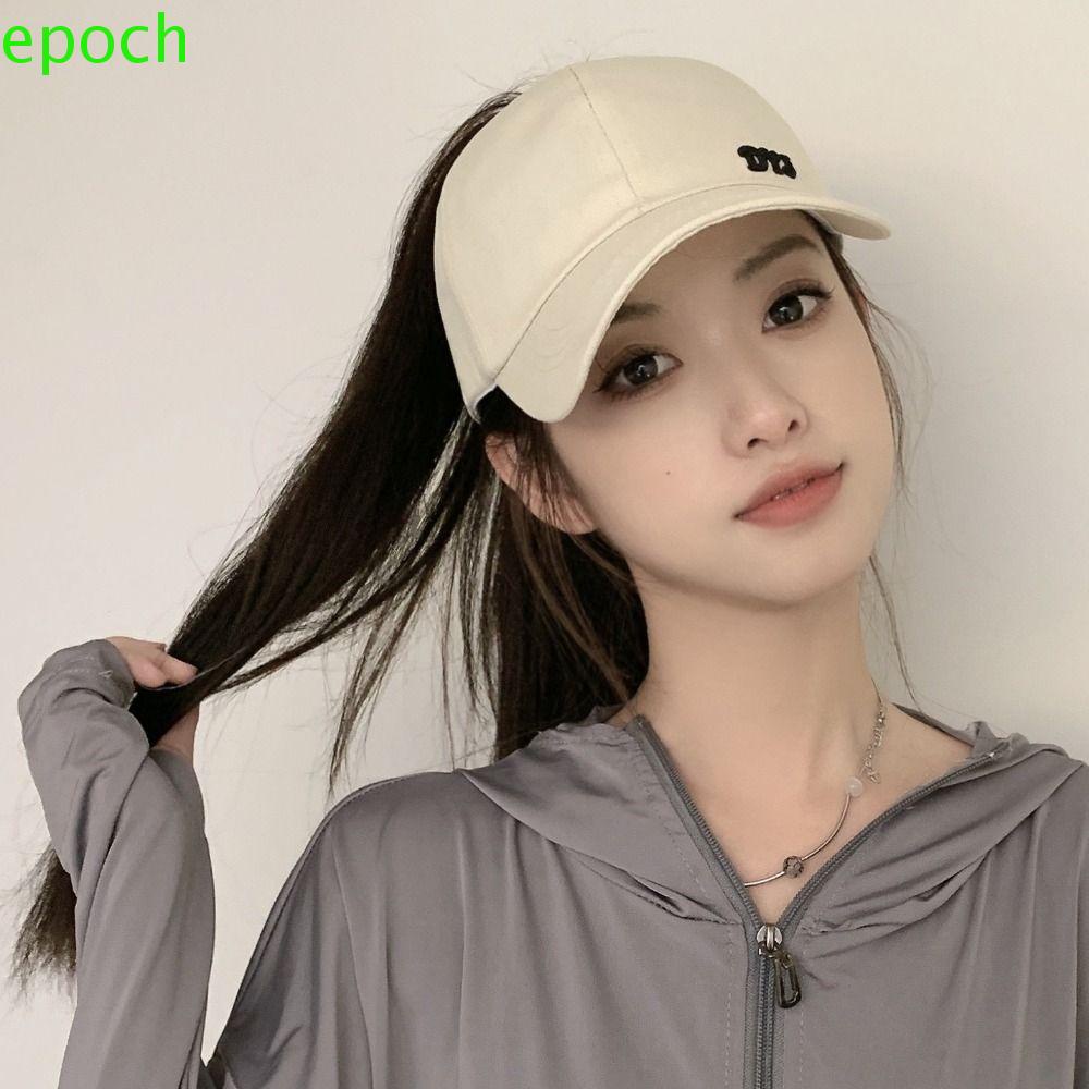 Epoch Tóc Giả Bằng Sợi Tổng Hợp Vô Hình Tự Nhiên Kháng Nhiệt Kèm Mũ Lưỡi Trai Chất Lượng Cao