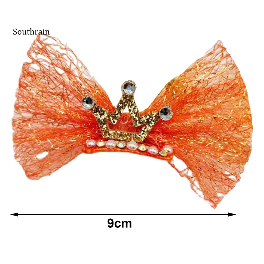 Kẹp Tóc Hình Vương Miện Có Đèn Led Cho Thú Cưng
