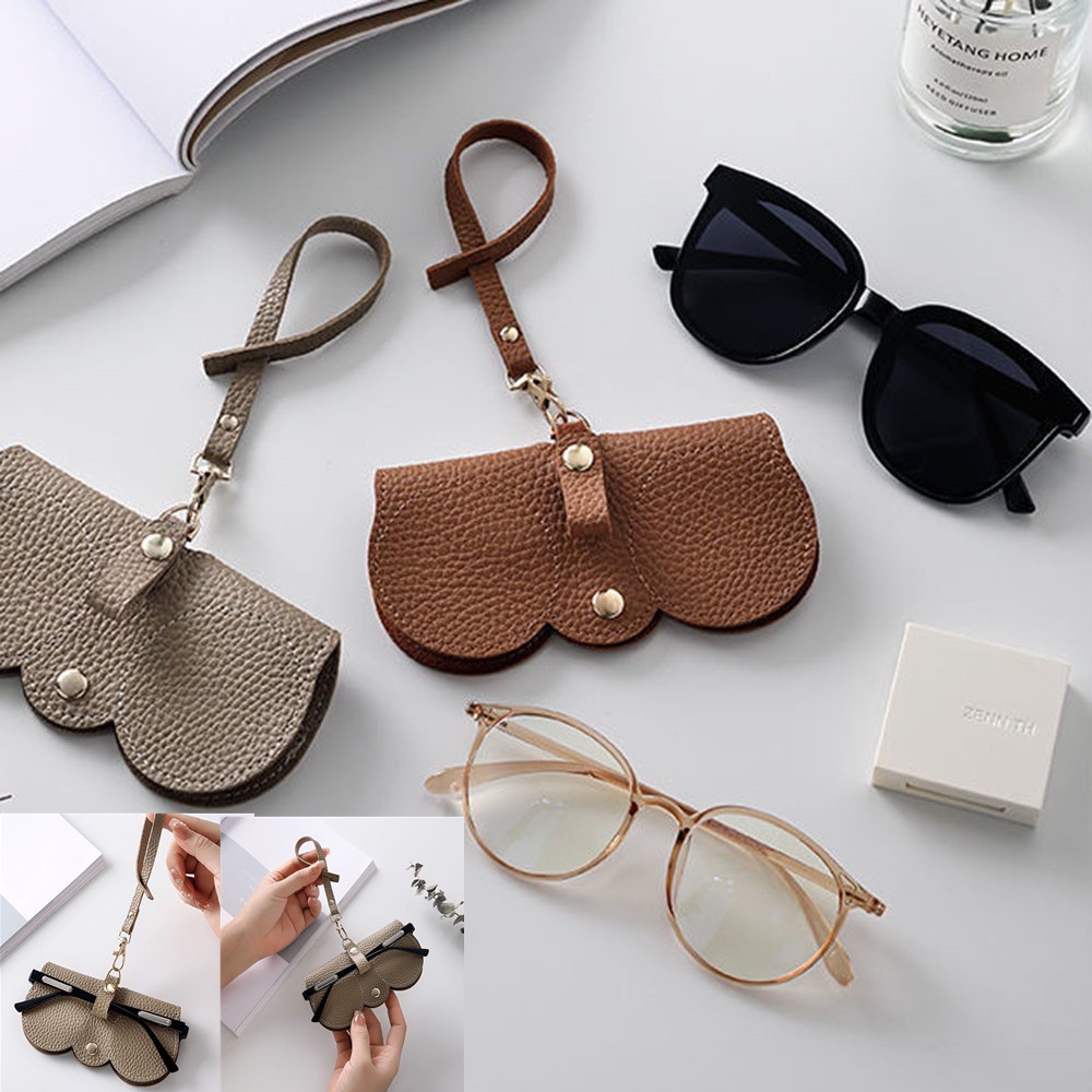 Vỏ Bọc Mắt Kính Đọc Sách Bằng Da PU Mềm Thời Trang Unisex