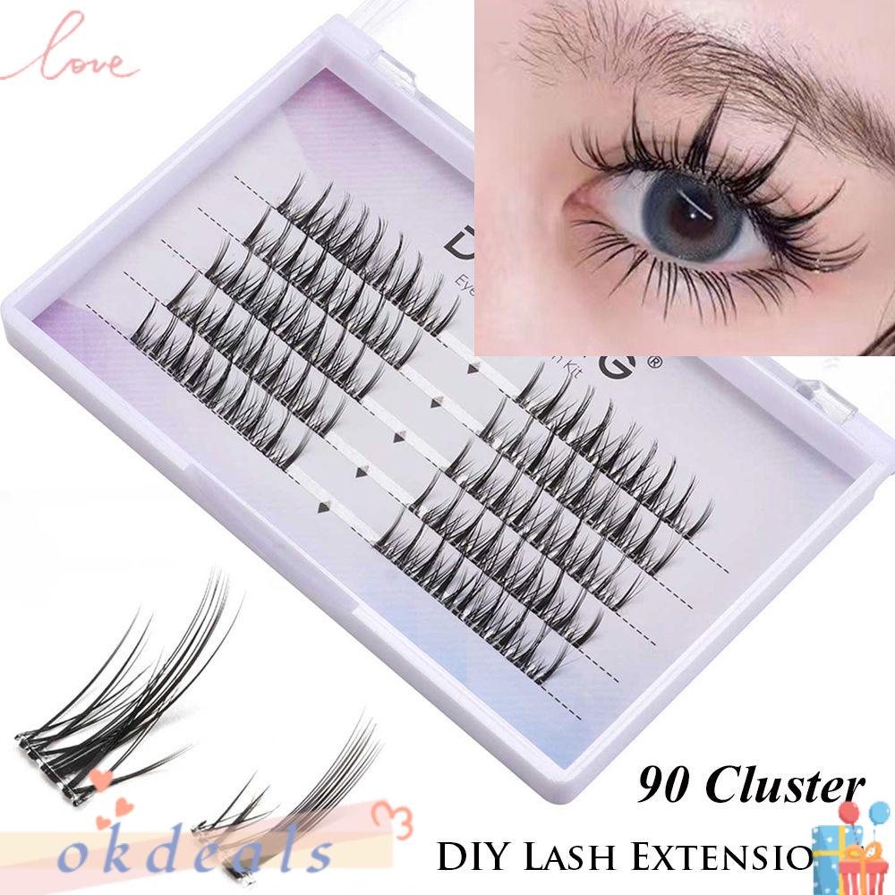 Set 50 / 70 / 90 Cụm Lông Mi Giả Mềm Mại Tự Dính Dùng Tại Nhà