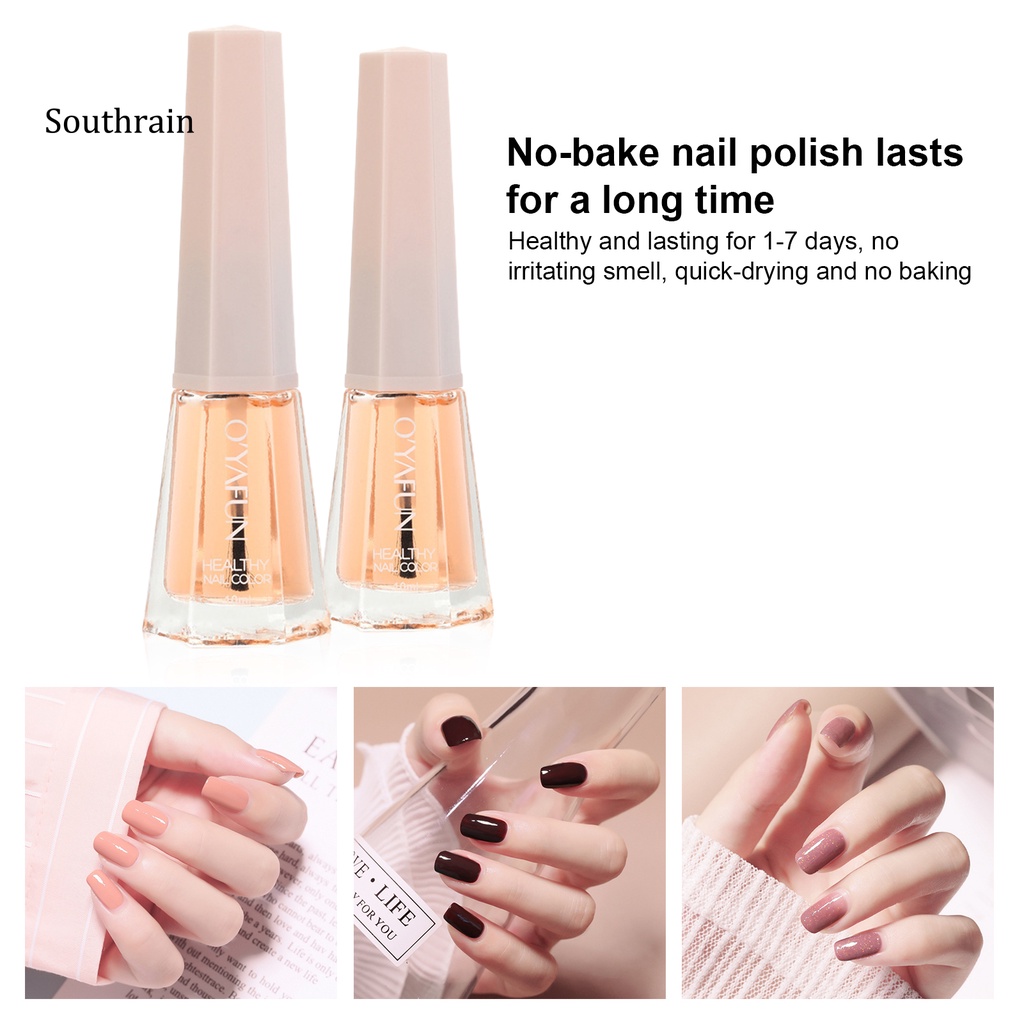 Sơn Móng Tay 10g Trong Suốt Nhanh Khô Dễ Tẩy Trang Tiện Dụng Cho Gia Đình