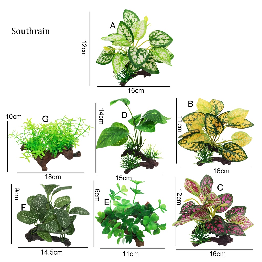 Cỏ NhựA NhiềU KiểU DáNg An ToàN Trang Trí Bể Cá