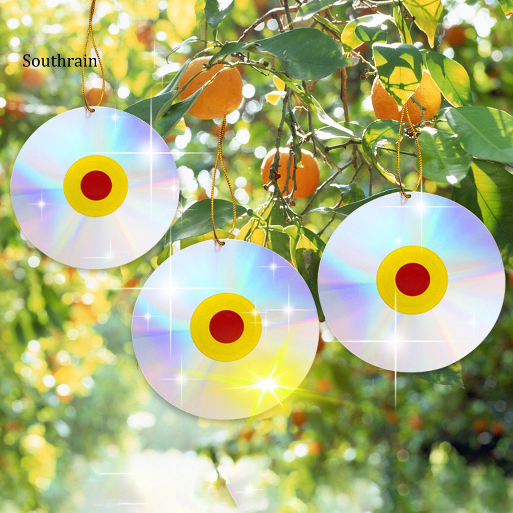 Đĩa Đuổi Chim Hình Đôi Mắt Phản Quang Chuyên Nghiệp Chống Chim Chóc Mắt Đỏ Hiệu Quả Mạnh Mẽ Cho Sân Vườn