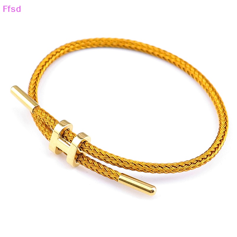 {Ffsd} Vòng Tay Dây Bện Hai Lớp Thời Trang Cho Nam Nữ * Bán Chạy