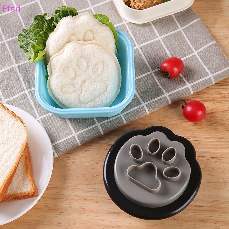 Khuôn Cắt Bánh Sandwich Mini Hình Bàn Chân Mèo Hoạt Hình