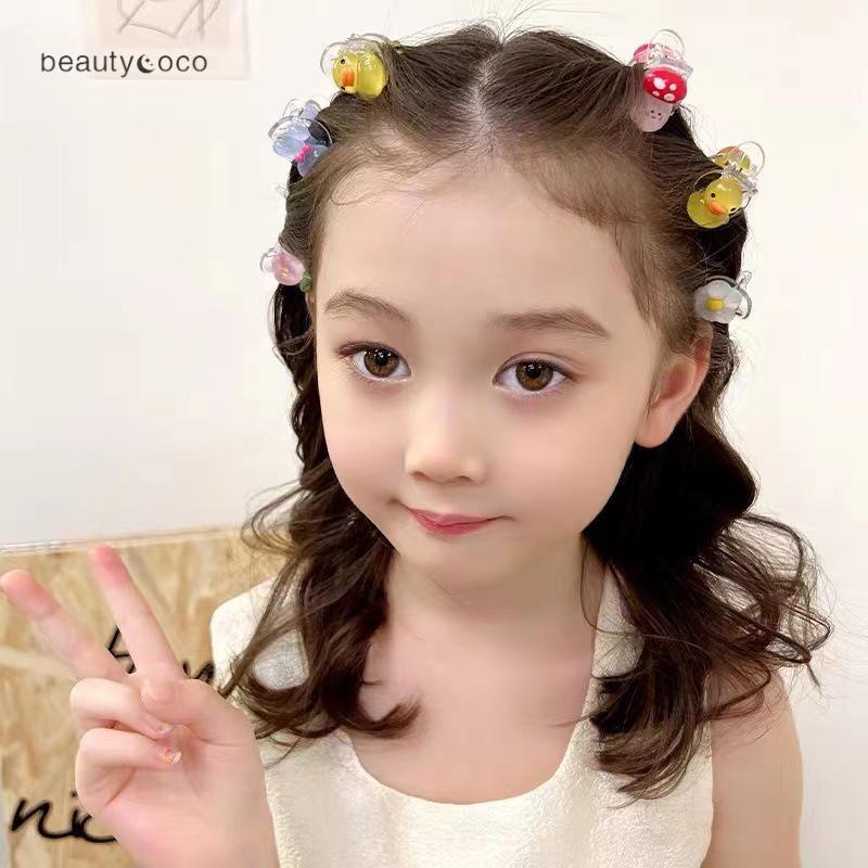 Beautycoco🍊Kẹp Tóc Cỡ Nhỏ Họa Tiết Hoạt Hình Dễ Thương Thời Trang Mùa Hè Cho Bé Gái
