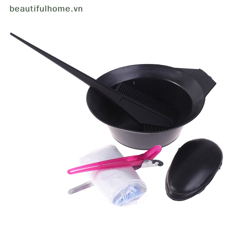 Bộ 8 Dụng Cụ Nhuộm Tóc Gồm Bát / Lược / Găng Tay / Nón Tiện Dụng