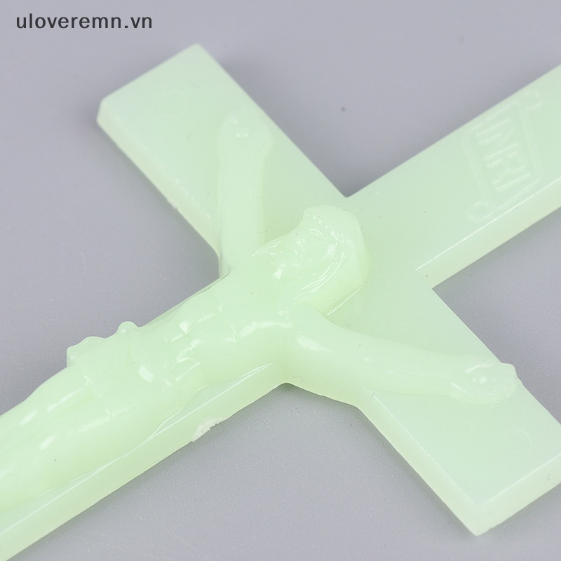 Uloveremn Móc Khóa Hình Thánh Giá Bằng Kim Loại Phát Sáng Dành Cho Nam Nữ