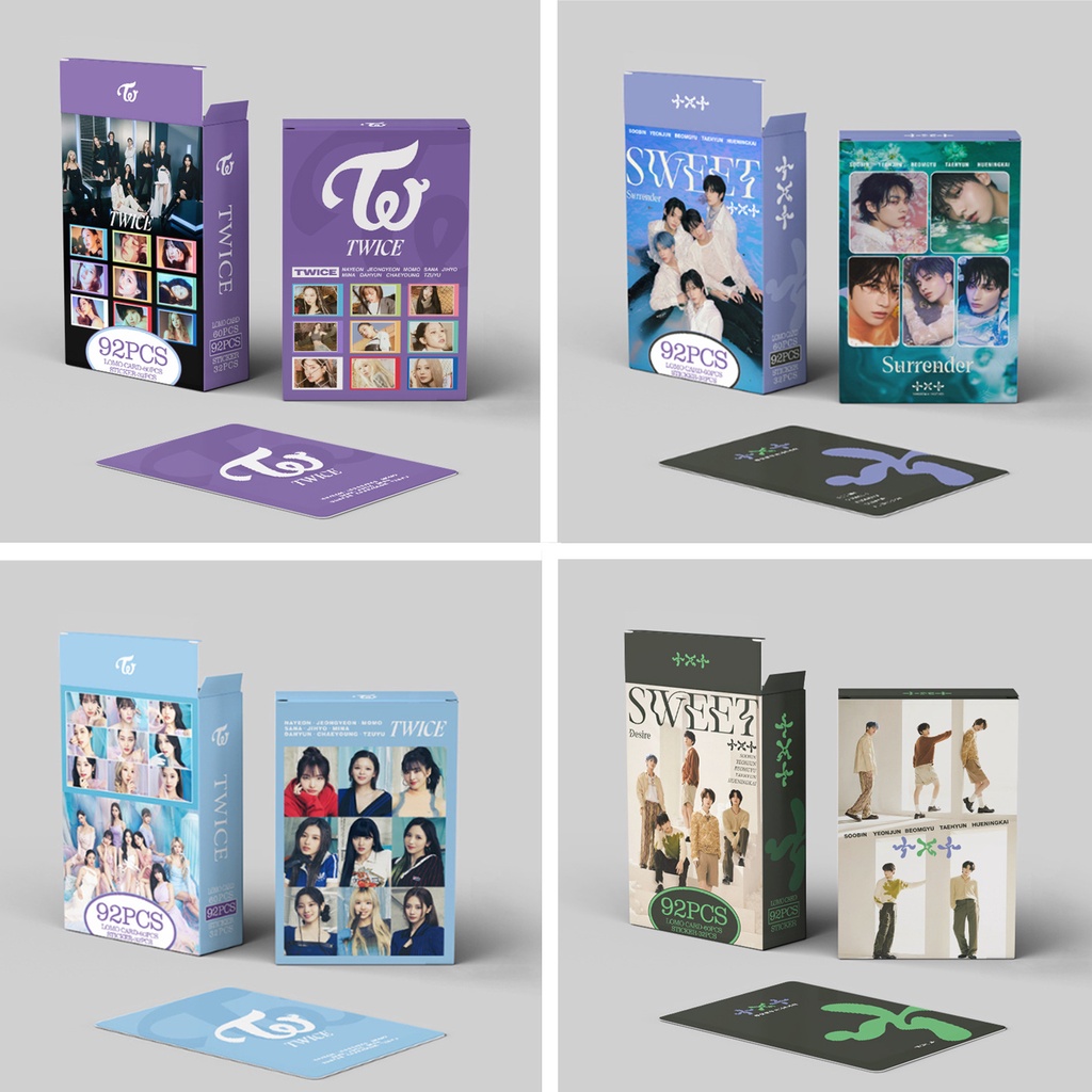 Hộp 92 Ảnh Lomo Card Straykids Tomorrow X Together Kpop TWICE STRAY KIDS TXT