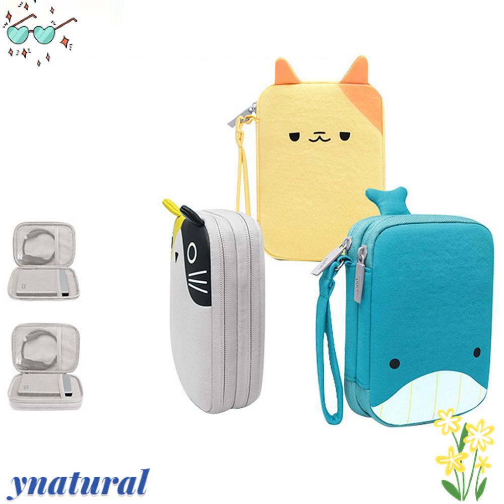 Túi Đựng Tai Nghe / Dây Sạc Họa Tiết Hoạt Hình Dễ Thương Ốp