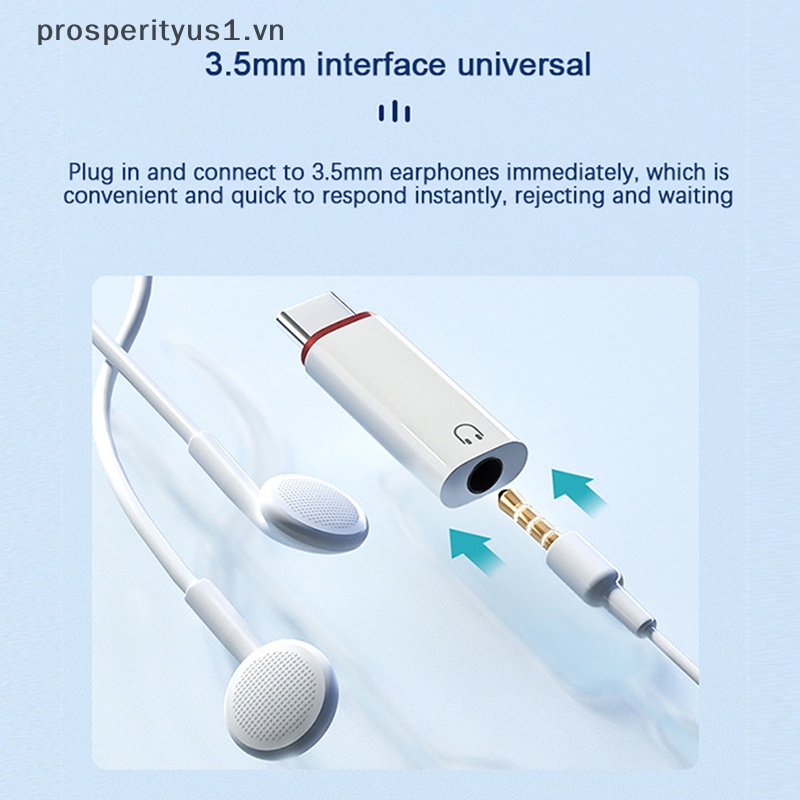 1 Giắc Chuyển Đổi 3.5mm Female Sang Type C Male Cho Samsung Huawei Macbook 3.5mm