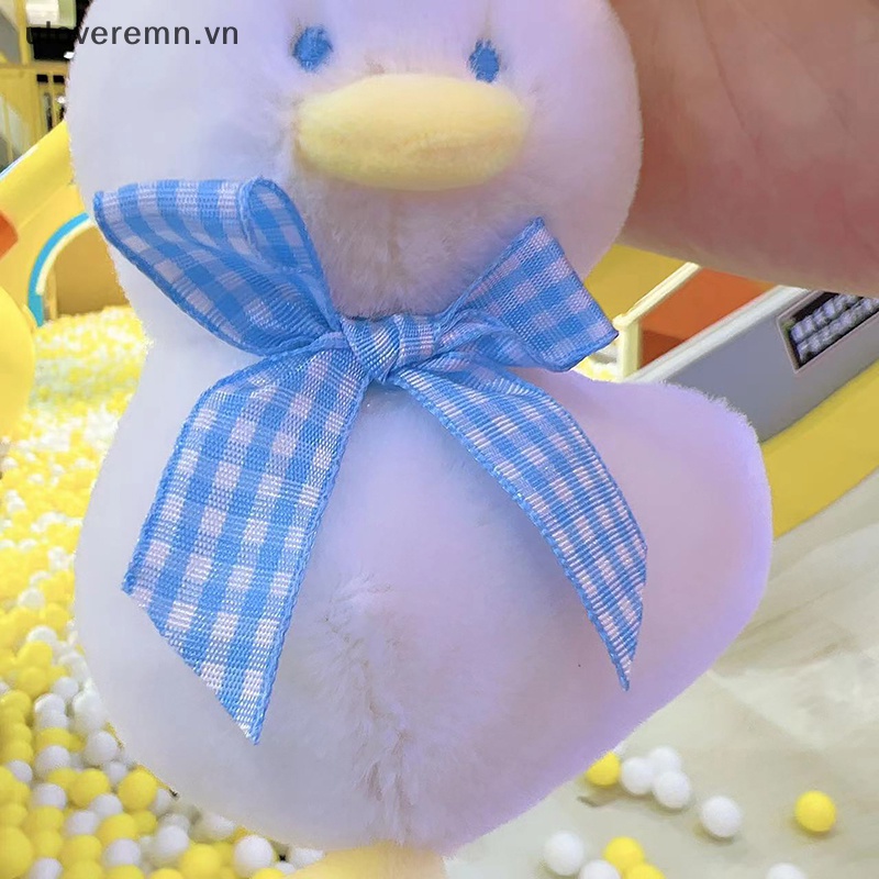 1 Móc Khóa Hình Vịt Nhồi Bông Đáng Yêu Mềm Mại 12cm