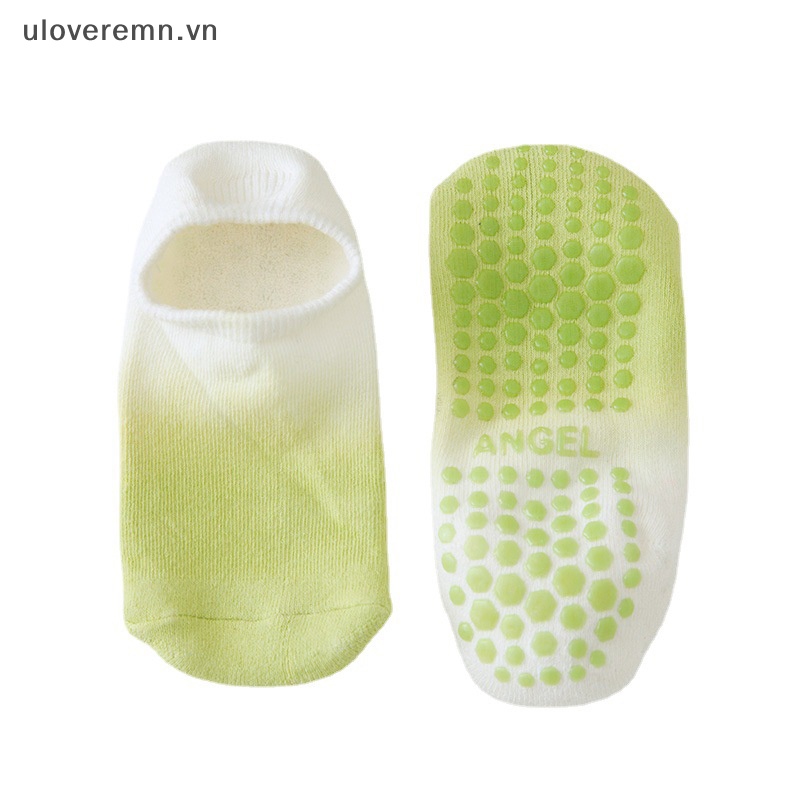 Vớ Cotton Màu Loang Chống Trượt Thoáng Khí Thời Trang Tập Yoga Cho Bé