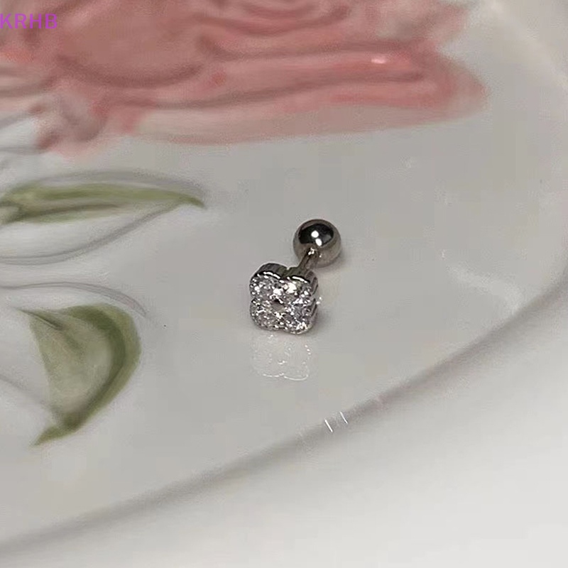 1 Đôi Khuyên Tai Dạng Xoắn Ốc Đính Đá Zircon Dành Cho Nữ Mới