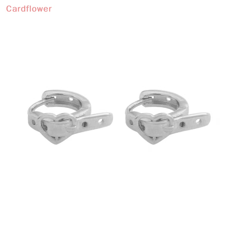 &lt; Cardflower &gt; Khuyên Kẹp Thắt Lưng Hình Trái Tim Thời Trang Punk Không Đục Lỗ Phong Cách Hip Hop Cá Tính Làm Quà Tặng Giáng