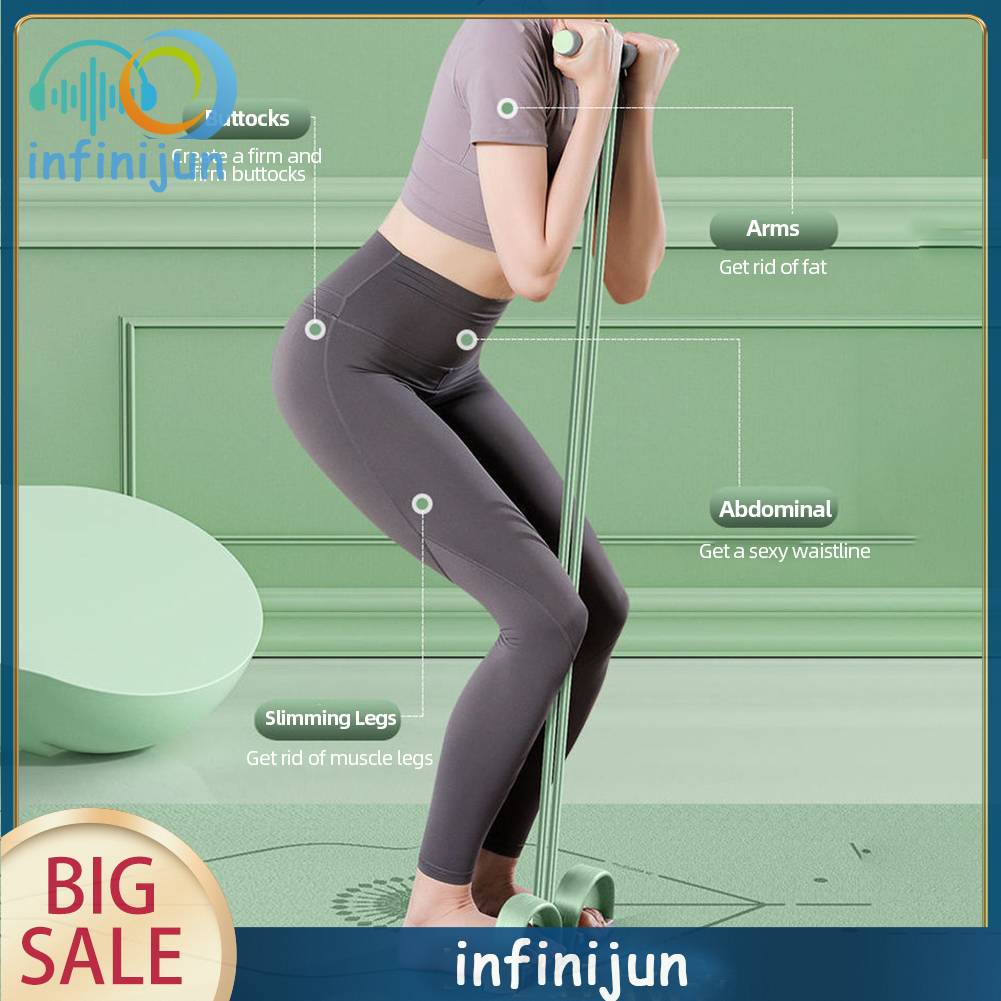 Dây Đai Kháng Lực 4 Ống Mở Rộng Hỗ Trợ Luyện Tập Gym / Thể Hình