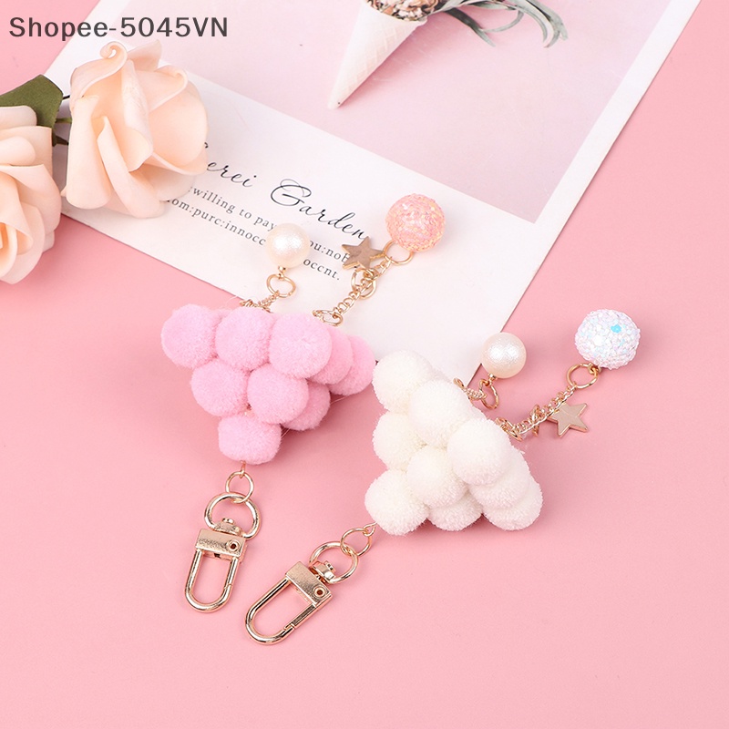 1 Dây Đeo Điện Thoại / Chìa Khóa / Túi Xách Hình Đám Mây Nhồi Bông Dễ Thương