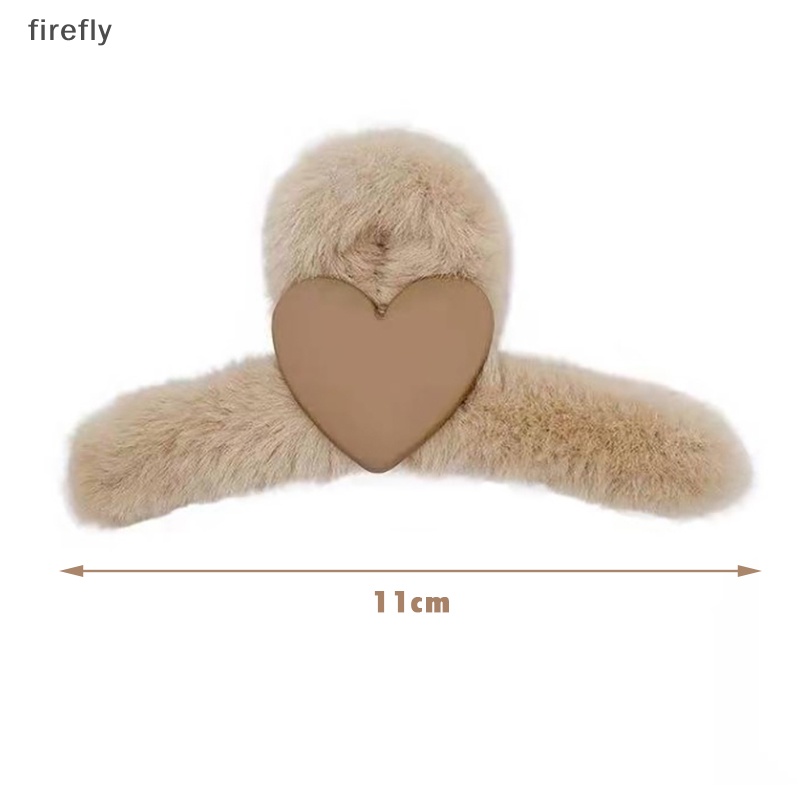 [firefly] Kẹp Tóc Càng Cua Dày Đính Nơ Tua Rua Dễ Thương Thời Trang Mùa Đông Cho Nữ
