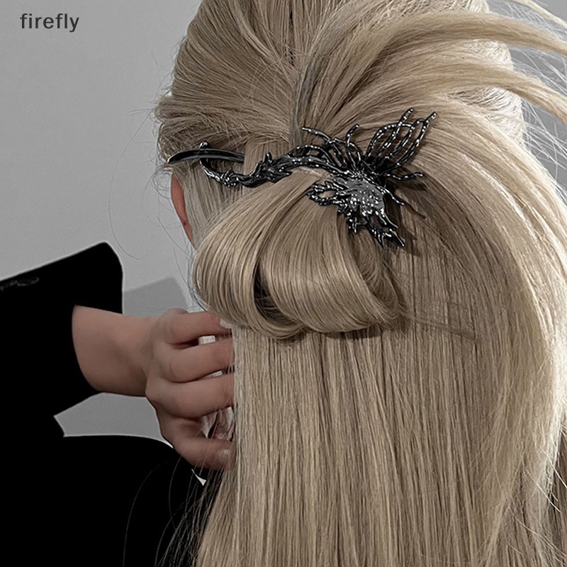 [firefly] Kẹp Tóc Dạng Xoắn Ốc Hình Bướm Bằng Hợp Kim Thanh Lịch Cho Nữ