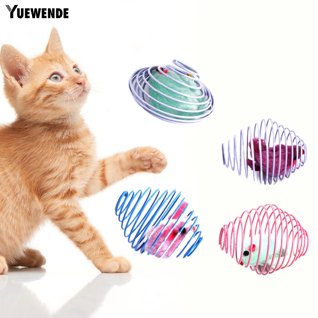 Set 6 Quả Bóng Gắn Chuột Giả Đồ Chơi Cho Mèo Cưng