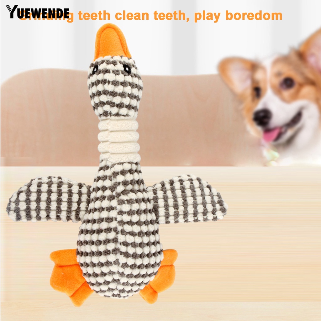 Đồ Chơi Vịt Nhồi Bông Hoạt Hình Có Âm Thanh Vui Nhộn Cho Thú Cưng