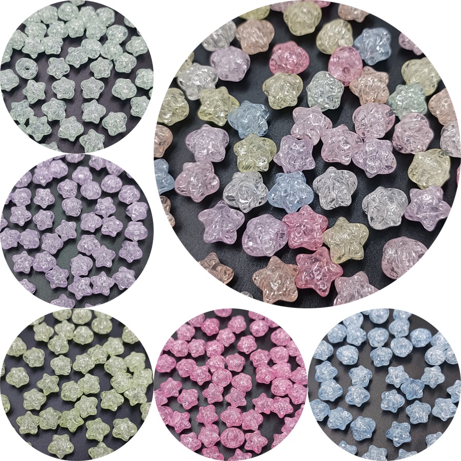 Bộ 20 Ngôi Sao 7 Màu Sắc Dùng Làm Trang Sức Thủ Công