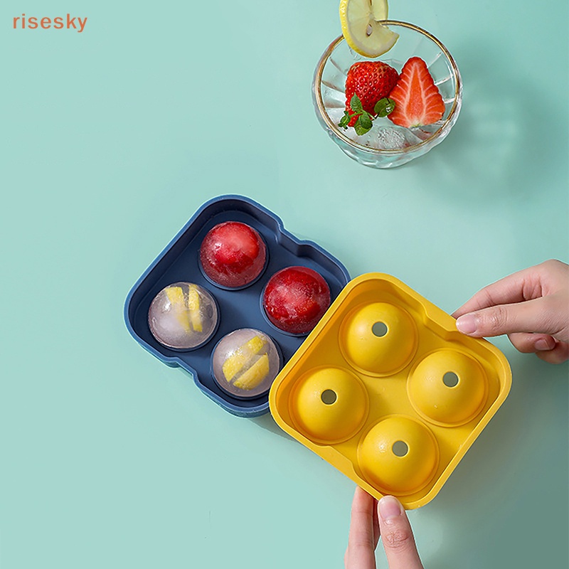 1 Khuôn Silicone Làm Đá Viên Hình Cầu Lớn 3D