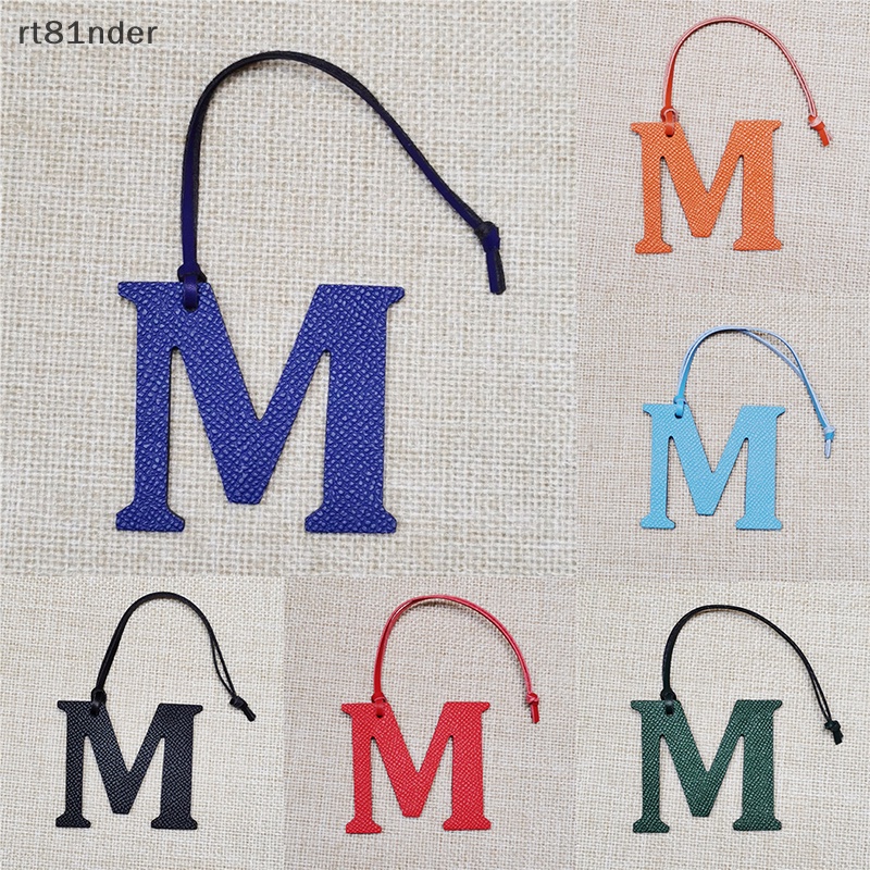 Móc Khóa Dây Da Mặt Kim Loại Khắc Chữ M rt Cá Tính