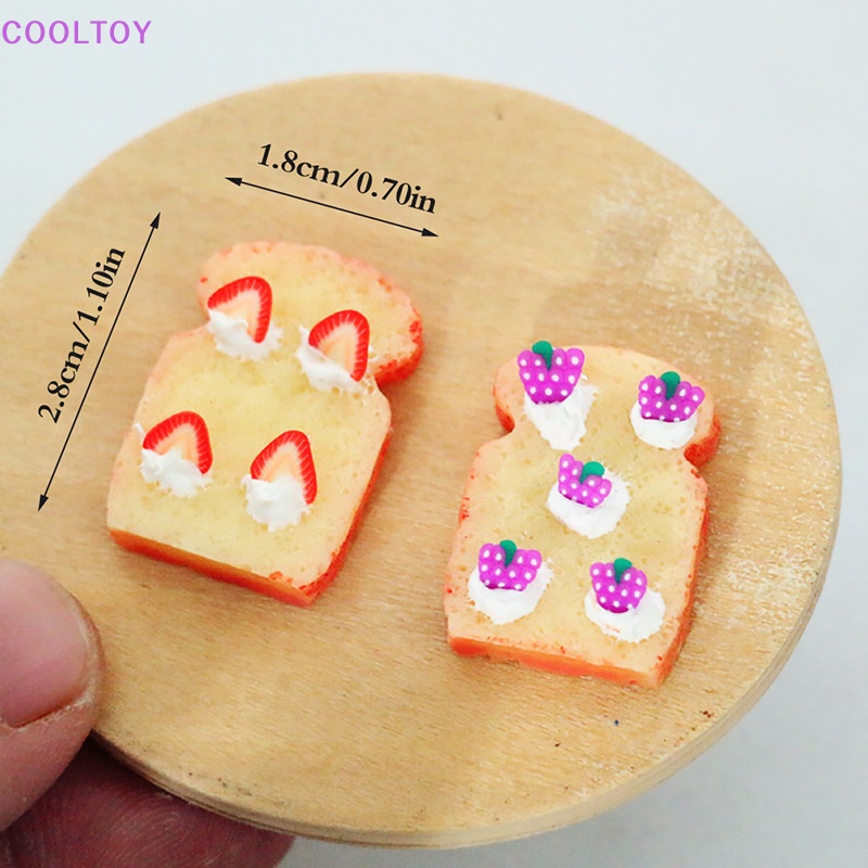 Cooltoy Đồ Chơi Mô Hình Bánh Mì Trái Cây Trang Trí Nhà Búp Bê DIY