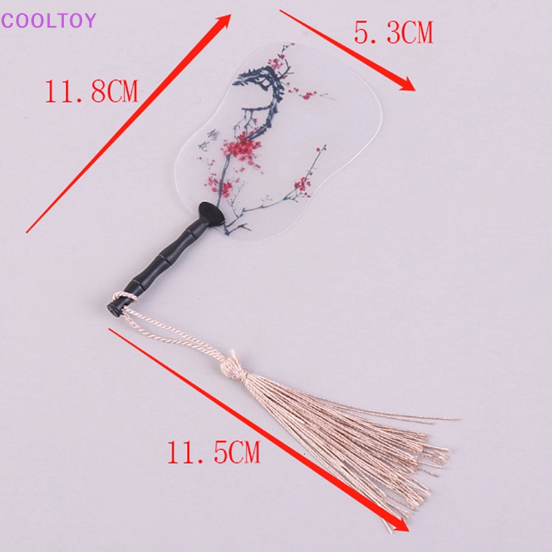 Set 2 Quạt Mini Trang Trí Nhà Búp Bê Tỉ Lệ 1: 12