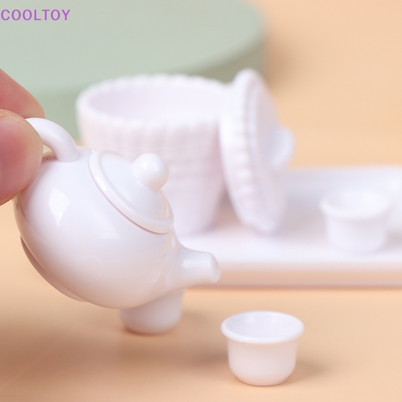 Set 6 Cốc Và Nồi Mini Tỉ Lệ 1: 12 Xinh Xắn Dùng Để Trang Trí Nhà Búp Bê