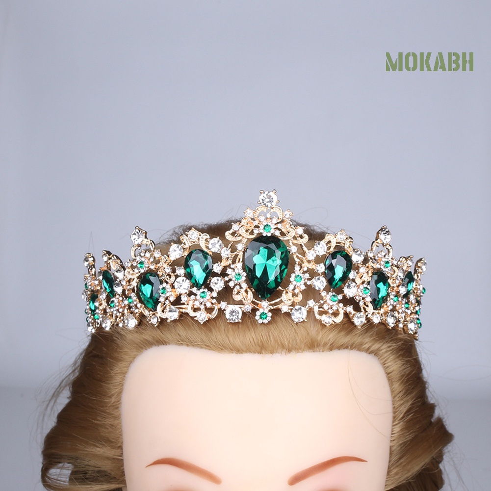 Cài Tóc Hình Vương Miện Đính Đá Lấp Lánh Dành Cho Cô Dâu