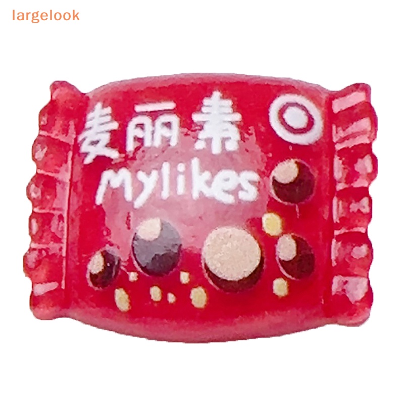 [Biglook] Set 5 Kẹp Tóc Trang Trí Điện Thoại / Giày Bằng Gel Resin Mini Màu Kẹo Phát Quang DIY