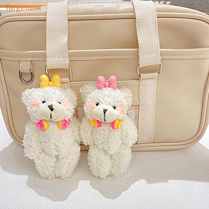 1 Móc Khóa Hình Gấu Bông Mềm Mại Đáng Yêu