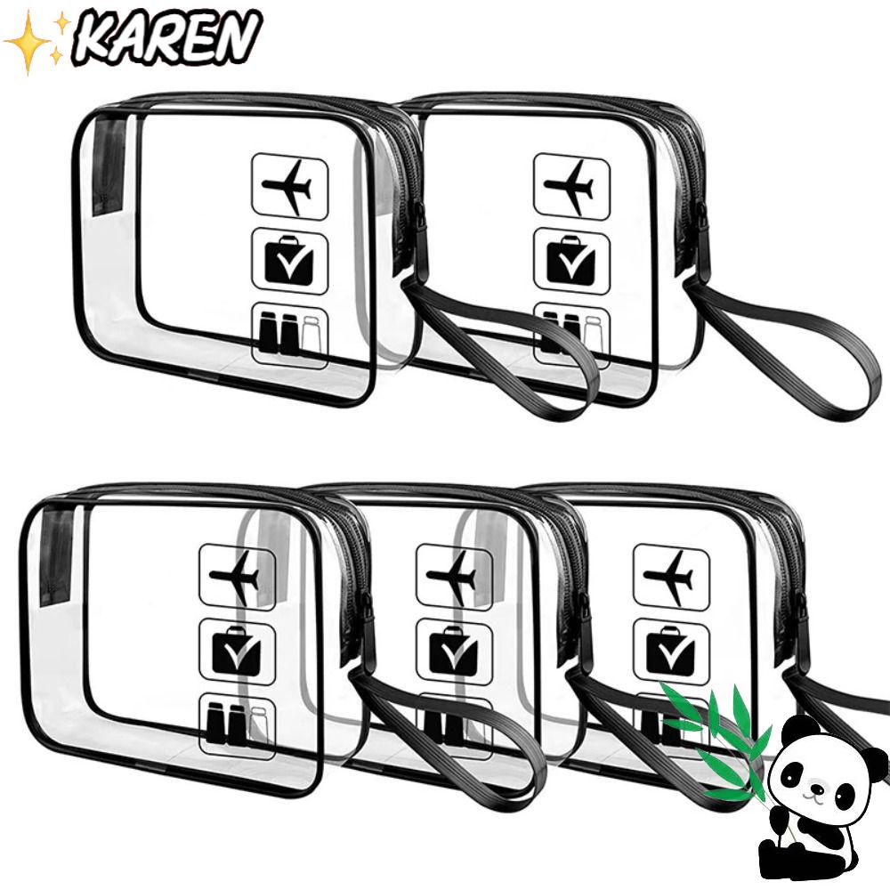 Túi Đựng Mỹ Phẩm Bằng PVC Có Khóa Kéo Tiện Dụng