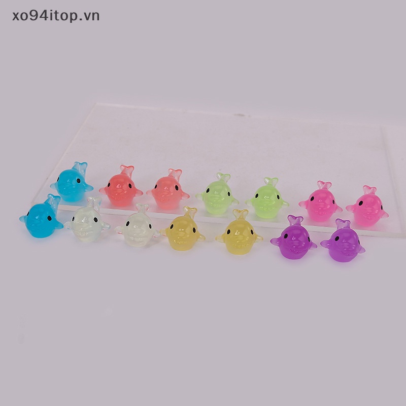 Xoitop Set 5 Tượng Cá Heo Dạ Quang Phát Sáng Trong Bóng Tối Trang Trí Tiểu Cảnh