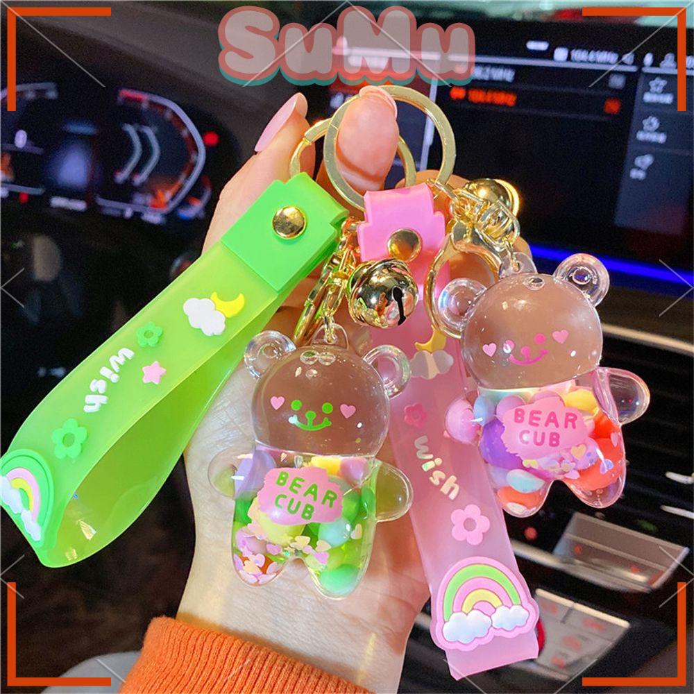 Móc Khóa Hình Gấu SUMU Có Cát Chảy Dễ Thương